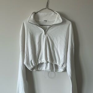 Garage Cropped Half-Zip Hoodie